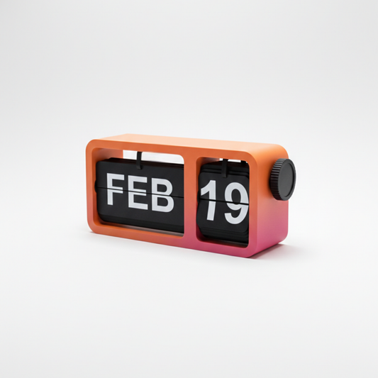 LayerPop™ Retro Manual Flip Perpetual Calendar – 3D Printed Desk Decor