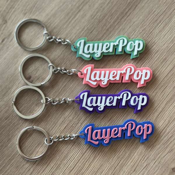 Custom Name Keychain | Personalised 3D Printed Name Tag | Bag Tag | Gift for Her | Birthday Gift